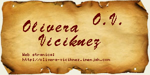 Olivera Viciknez vizit kartica